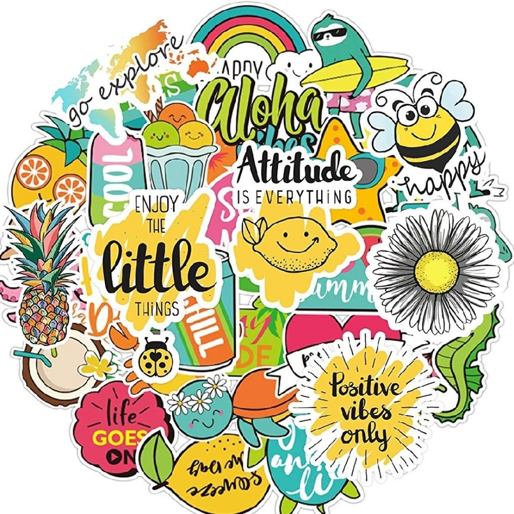 20pcs VSCO Aesthetic Waterproof Vinyl Stickers